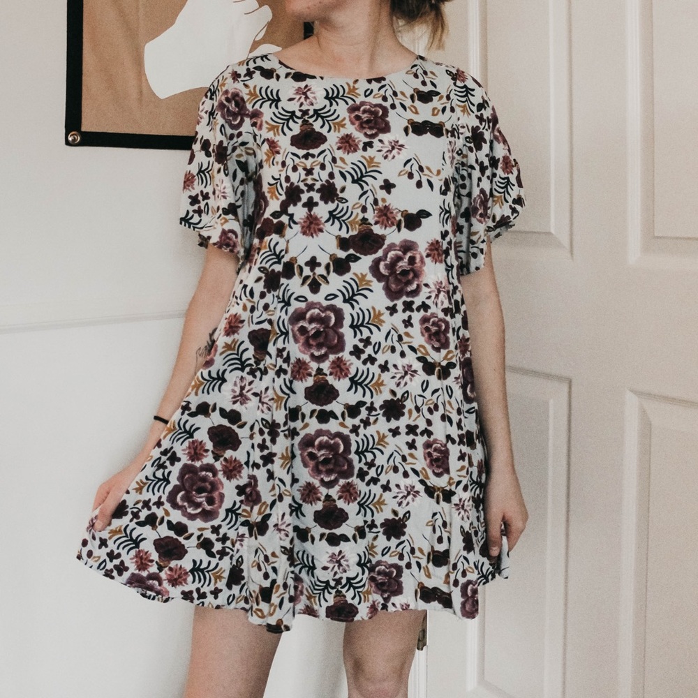 floral dress - urban outfitters